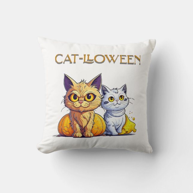 Cat Halloween  Cushion (Front)