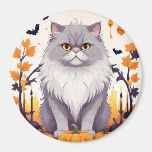 Cat Halloween Cute Adorable Funny Animal Cartoon Magnet