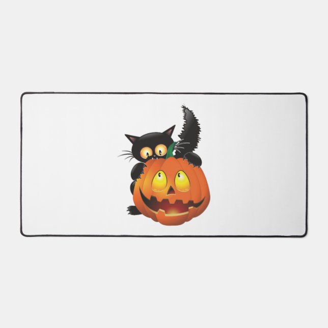 CAT HALLOWEEN    DESK MAT (Front)