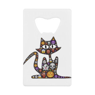 Cat Halloween Emoji Scary Frightful Spooky Icons.