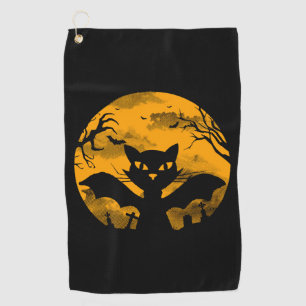Cat Halloween Golf Towel