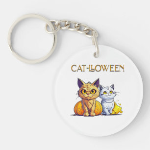 Cat Halloween Key Ring