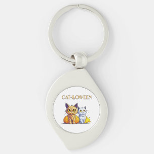 Cat Halloween Key Ring