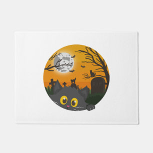 Cat Halloween Kitten Halloween Costume Doormat
