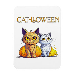 Cat Halloween Magnet