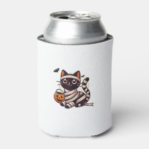 Cat Halloween Mummy Cute Cat Kids Can Cooler