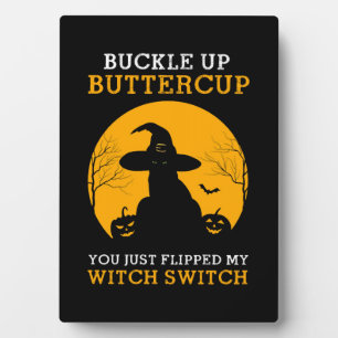 Cat Halloween Plaque