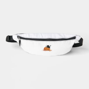 Cat Halloween Pumpkin For Women Men Kids Bum Bags