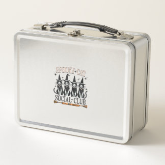 Cat Halloween Spooky Kitten Lover Trick Or Treat K Metal Lunch Box