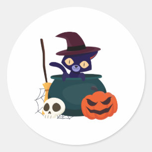 Cat Halloween sticker