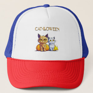 Cat Halloween Trucker Hat