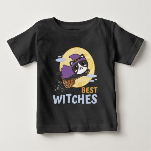 Cat Halloween Witch Children Witches Best Witches Baby T-Shirt
