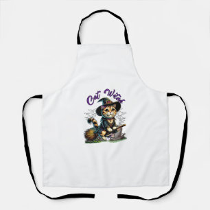 Cat Halloween Witch Costume Farmer Family Kids Tod Apron