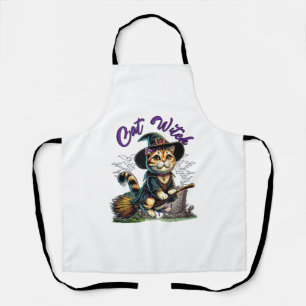 Cat Halloween Witch Costume Farmer Family Kids Tod Apron
