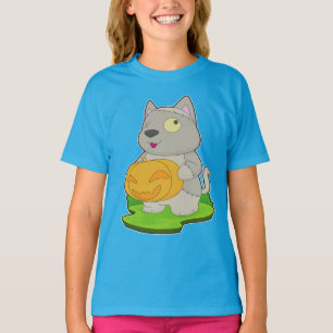 Cat Halloween Zombie T-Shirt