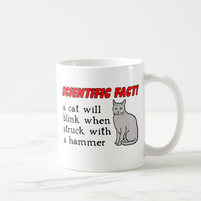Cat Hammer Funny Mug Humour (Right)