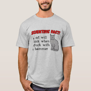 Cat Hammer Funny Shirt Humour