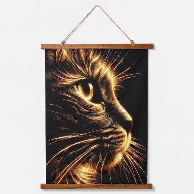 cat hanging tapestry kitty animal pet cute (Front)
