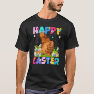 Cat Happy Easter Bunny Persian Cat Easter Sunday T-Shirt