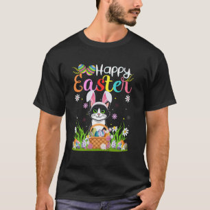 Cat Happy Easter Egg Hunt Bunny Ear Cat Easter T-Shirt