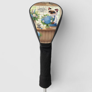 Cat Happy Father' Day for Cat Dad Cat Lovers Golf Head Cover