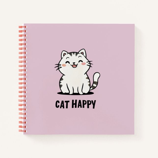 CAT HAPPY NOTEBOOK (Front)