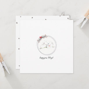 Cat Happy Paw-Lidays Christmas Card
