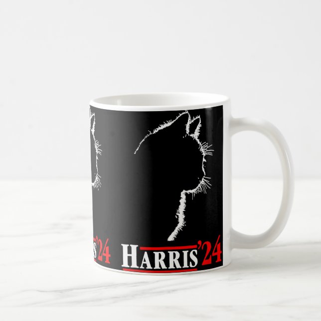 Cat Harris 24 Shirt Vote Kamala Harris For Preside Coffee Mug (Right)