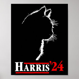 Cat Harris 24 Shirt Vote Kamala Harris For Preside Poster
