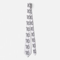 Cat head in ornament - Choose background colour