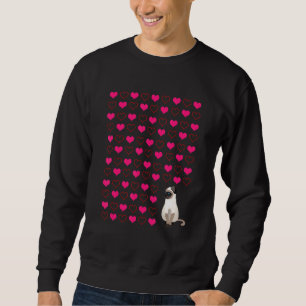 Cat Heart For Cat Owner Valentine 3 Sweatshirt