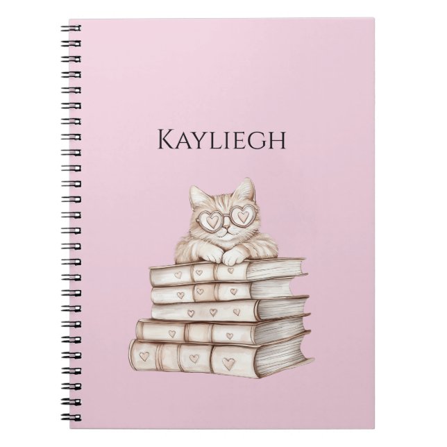 Cat Heart Glasses Books (Front)