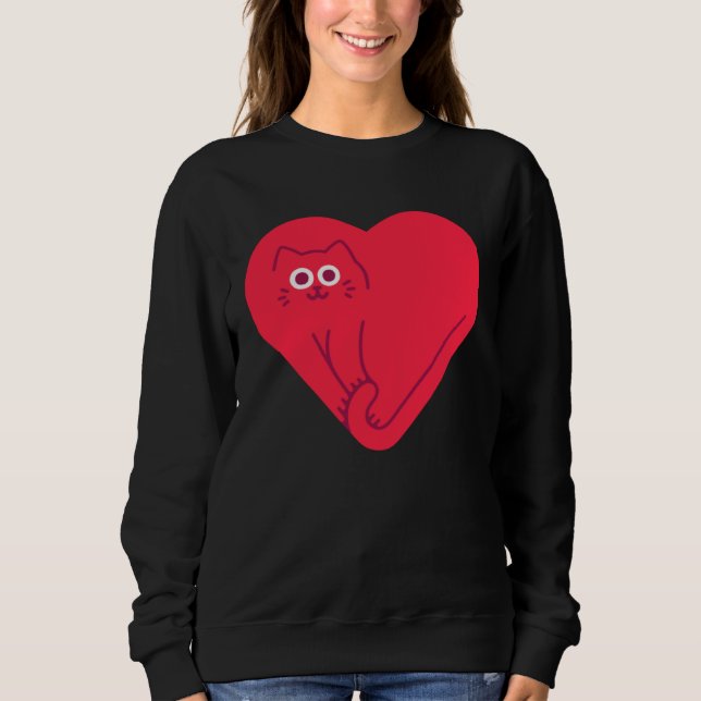 Cat Heart Sweatshirt (Front)