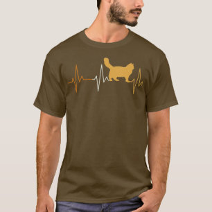 Cat heartbeat EKG for cat owners an pet lovers T-Shirt