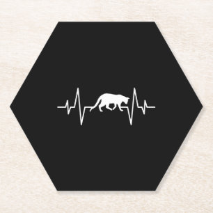 cat heartbeat   paper coaster