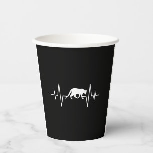 cat heartbeat paper cups
