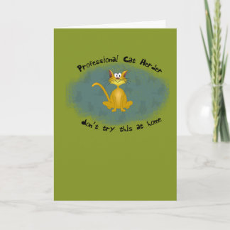 Cat Herder Promotion Greeting Card