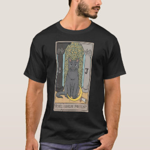 Cat High Priest Tarot Card for a Tarot Card Reader T-Shirt