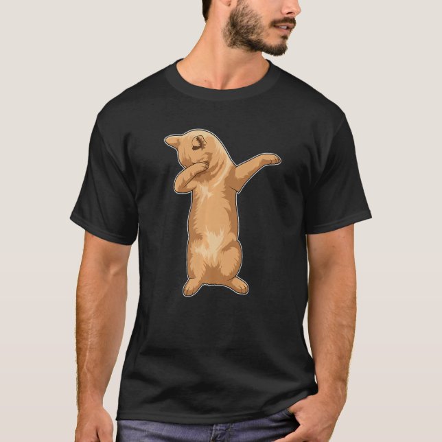 Cat Hip Hop Dance Dab T-Shirt (Front)