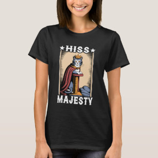 Cat Hiss Majesty Cat Scratching Post Tree Cat T-Shirt