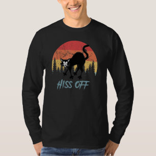 Cat  Hiss Off  Cat Black Cat  Halloween T-Shirt