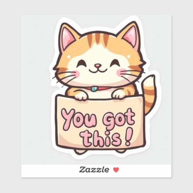 Cat Holding a Sign (Sheet)