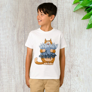 Cat Holding Fish T-Shirt