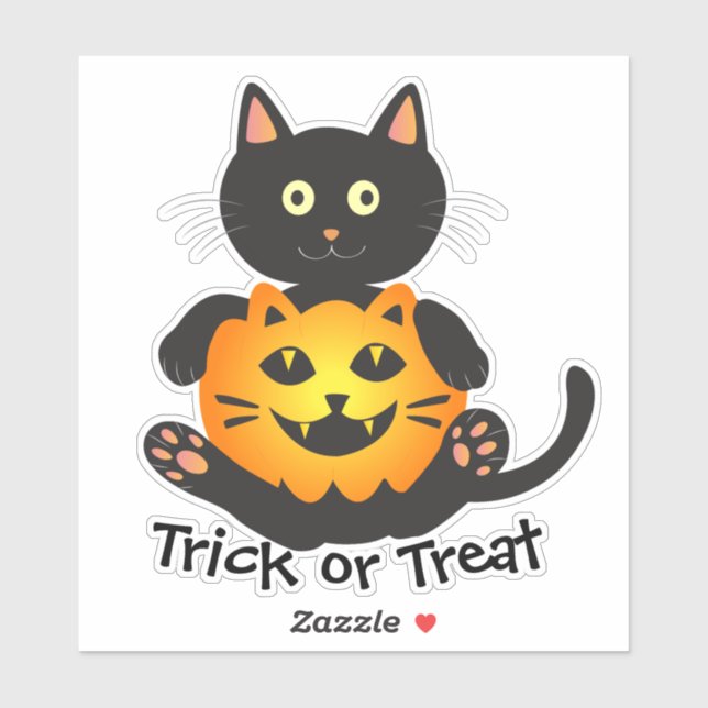 Cat Holding Jack-o'-Lantern (Sheet)