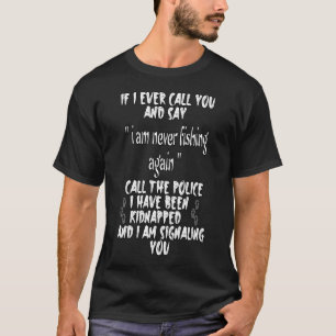 Cat holds glass with fish inside T-Shirt