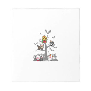 Cat Horror Movies Lazy Halloween Costume for Felin Notepad