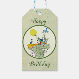 cat house gift tags