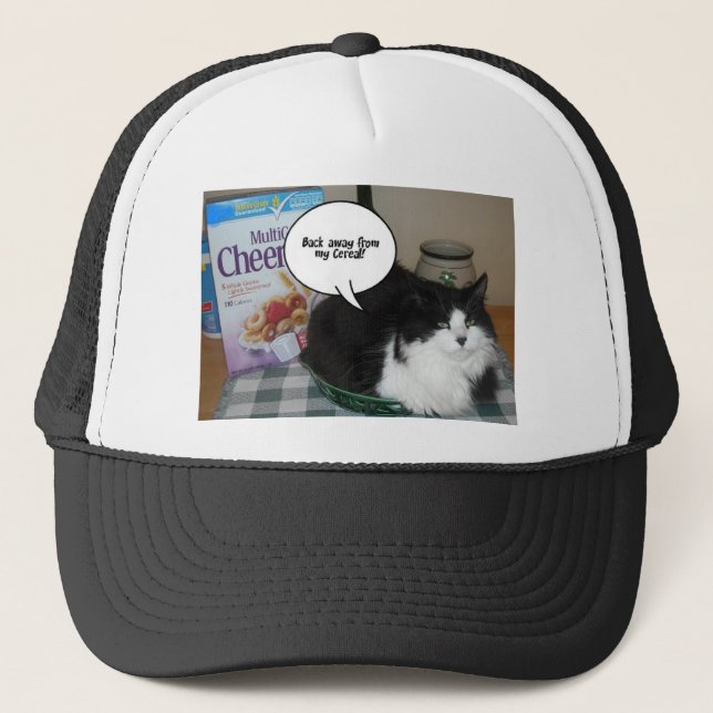 Cat Humor/long-haired Trucker Hat (Front)