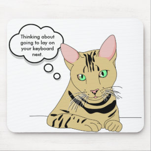 Cat Humour Mouse Pad