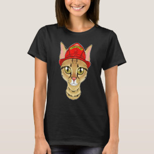 Cat I Fireman Cat I Firefighter Savannah Cat T-Shirt